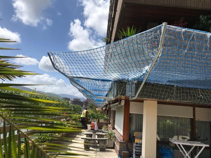 fan nets provide safety on work sites